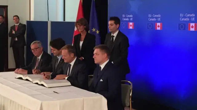 Le CETA, supprimera 99% des droits de douane entre l'UE et le Canada.