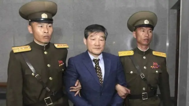 Ông Kim Dong-chul nhận án 10 năm lao động khổ sai vì tội làm gián điệp.