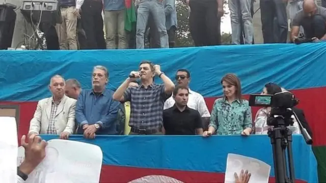 Gültəkin Hacıbəyli, Milli Şura, mitinq