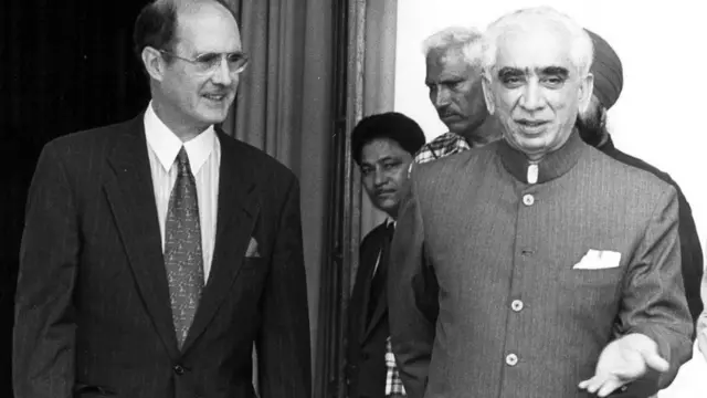 जसवंत सिंह और अमरीकी उप विदेश मंत्री स्ट्रोब टालबॉट