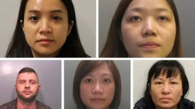 Tổng số án phạt của 5 bị can trong đó có 4 phụ nữ Việt là 15 năm tù.