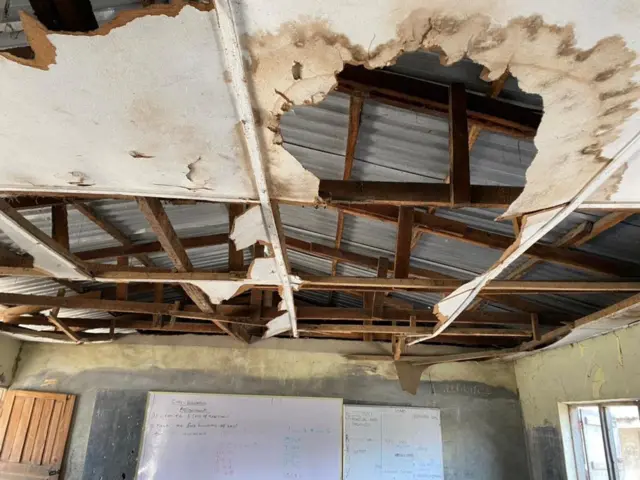 Di dilapidated classroom