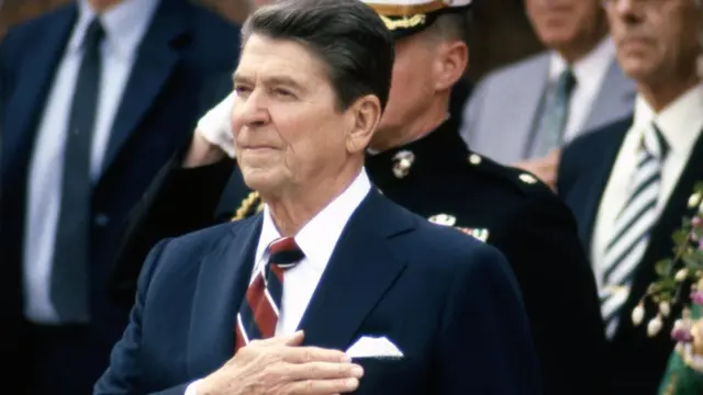 นายโดนัลด์ เรแกน อดีตประธานาธิบดีสหรัฐฯ