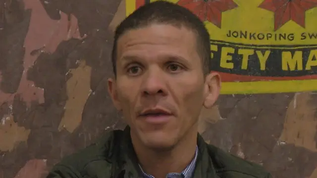 Gilber Caro en una entrevista en junio de 2018