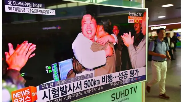 김정은 북한 국무위원장은 2016년 8월 24일 잠수함발사탄도미사일(SLBM) 시험발사 성공에 대해 '성공 중의 성공, 승리 중의 승리'라고 평가했다