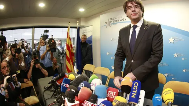 Carles Puigdemont en Bruselas