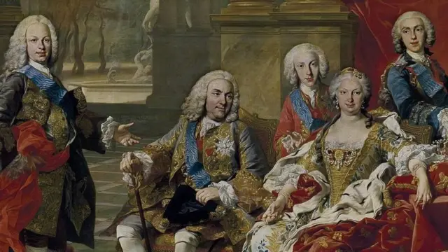 Retrato de Felipe V y su familia.