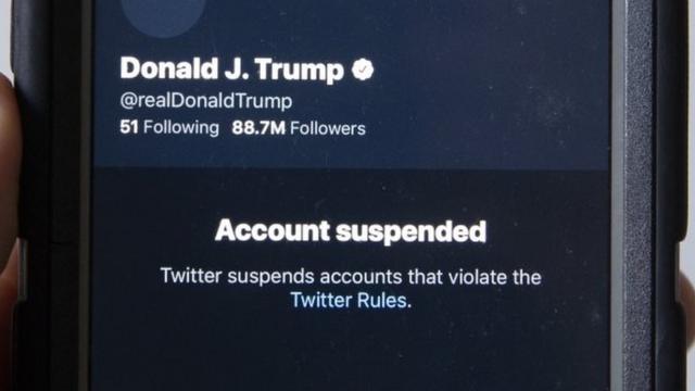 特朗普總統的推特賬戶被取消