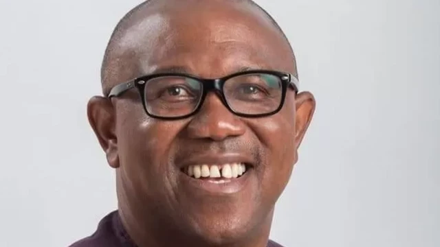 Peter Obi na former govnor of Anambra state for southeastern Nigeria