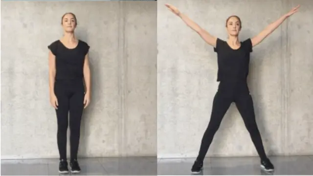 Mujer haciendo ejercicios