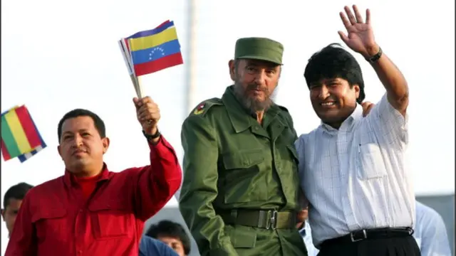 ဗင်နီဇွဲလားသမ္မတဟူးဂိုးချားဗတ်ဇ်၊ ကျူးဘားခေါင်းဆောင် ကတ်စထရို၊ ဘိုလီးဗီးယားသမ္မတ အီဗိုမိုရာလက်စ်