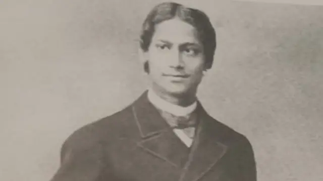 रवींद्रनाथ टैगोर के युवा जीवन की एक तस्वीर