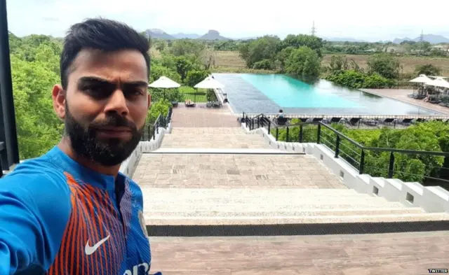 'At Dambulla for the ODIs now, another beautiful location'