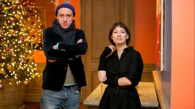 Александр Шейн и Чулпан Хаматова на лондонском показе фильма "ВМаяковский"