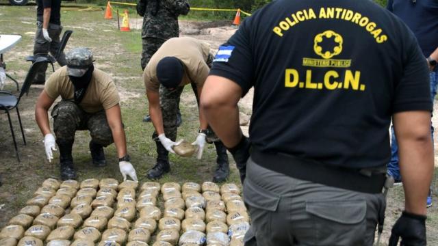 Incautación de droga en Honduras