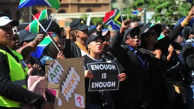 Abagore muri Afrika y'Epfo bari mu myiyerekano