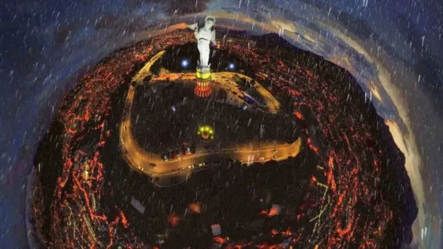Virgen de El Panecillo 360, vista desde un dron.