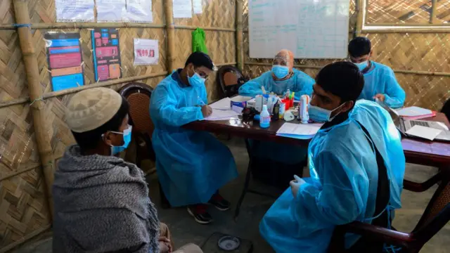 রোহিঙ্গা শিবিরে ফরাসী এনজিও এমএসএফ-এর একটি ফিল্ড হাসপাতাল