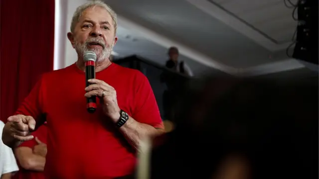 Lula discursa na sede do Sindicato dos MetalúrgicosSão Bernardo do Campo, na Grande São Paulo