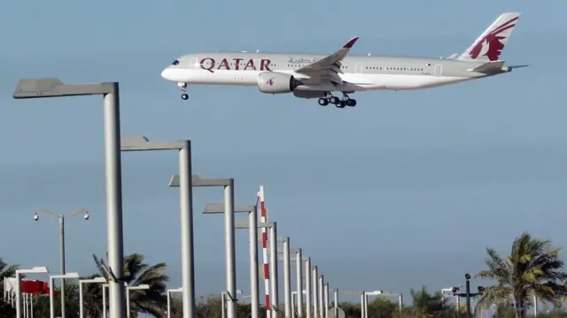 Самолет Qatar Airways