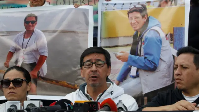 Manifestación pidiendo la libertad de los secuestrados.