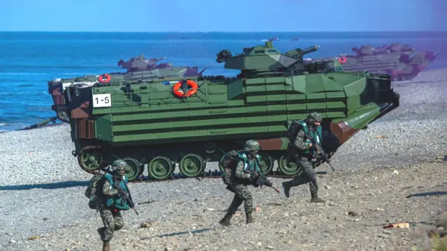 তাইয়ানি সামরিক মহড়া।