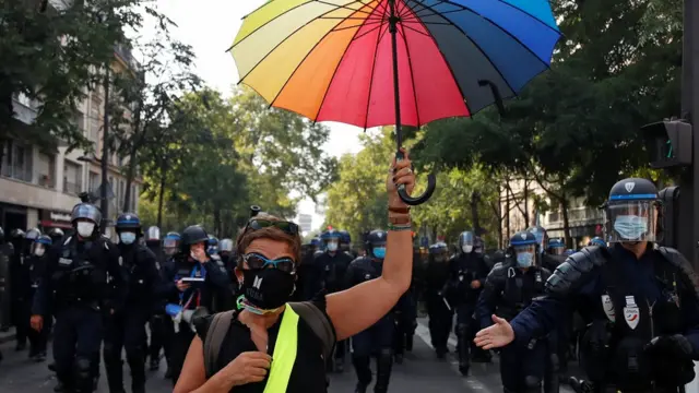 Протест в Париже