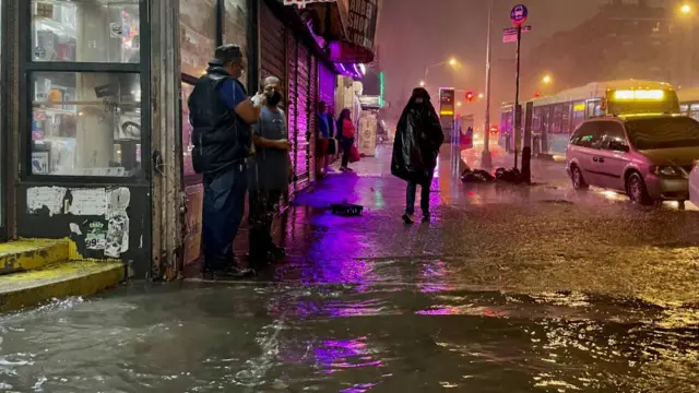 Lluvias en Nueva York