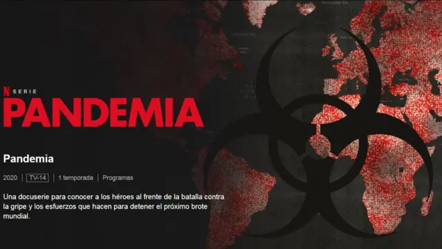 Captura de pantalla de la serie Pandemia de Netflix.