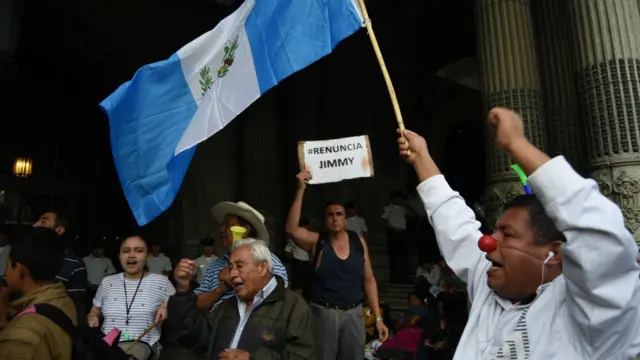 Protesta en Guatemala.