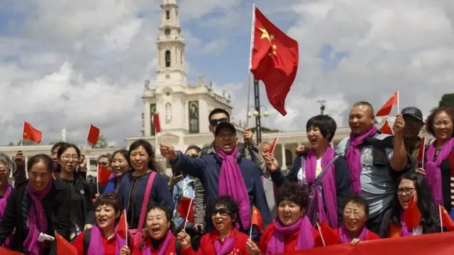 جاء حجاج من الصين لحضور عظة البابا فرانسيس