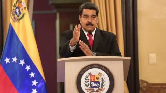 Nicolás Maduro en un mensaje televisado