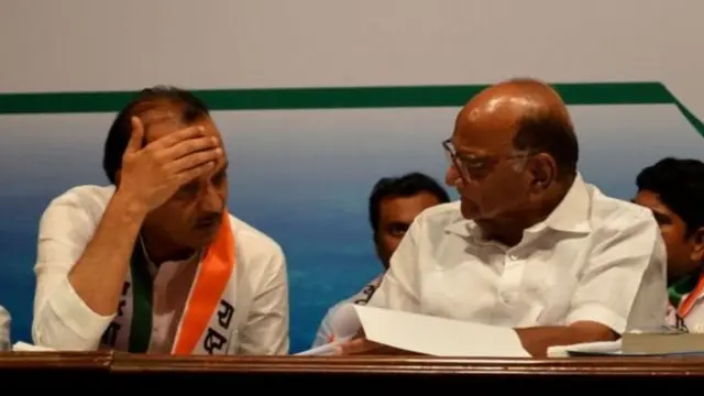 अजित पवार शरद पवार