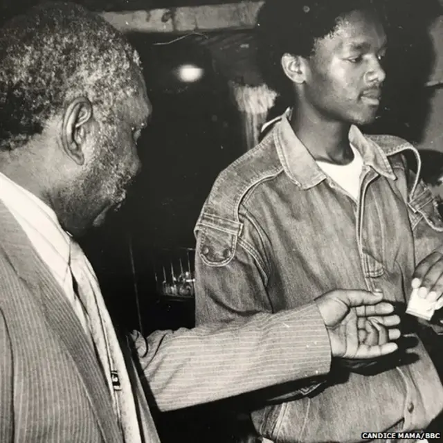 Glenack with PAC leader Zeph Mothopeng, who Candice says served as his mentor