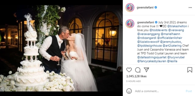 Gwen Stefani, Blake Shelton wedding pictures