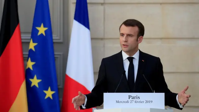 الرئيس الفرنسي إيمانويل ماكرون