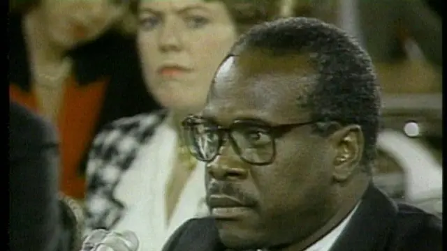 Clarence Thomas em audiência no Congresso dos EUA