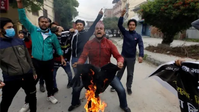 नेपाल में भारत का विरोध