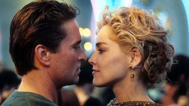 Michael Douglas and Sharon Stone