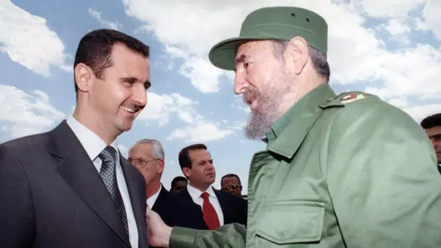 Bashar al-Assad e Fidel Castro