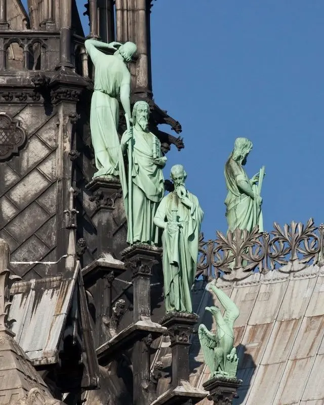 Estatuas de Notre Dame.