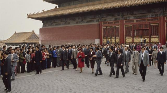 伊丽莎白二世参观北京故宫（13/10/1986）