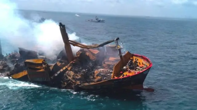 શ્રીલંકાના દરિયાકાંઠે કેમિકલથી ભરેલા જહાજના ડૂબવાથી જીવસૃષ્ટિ પર તોળાઈ રહ્યું છે સંકટ