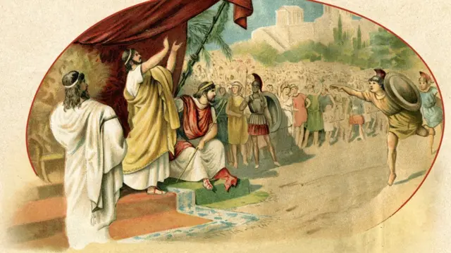 इसवीसन पूर्व 776 मधल्या ऑलिम्पिक खेळांचं चित्र