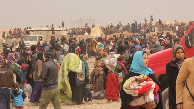 فرار سكان الموصل