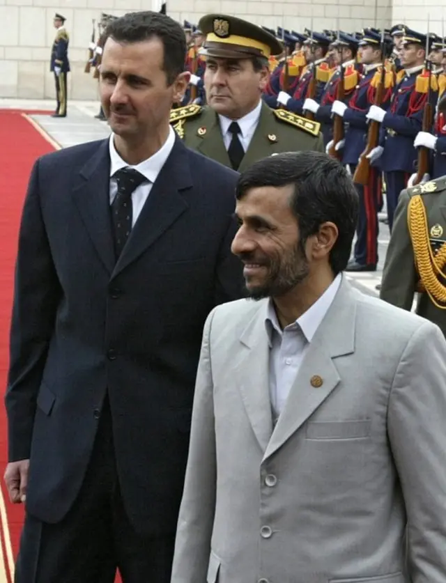 बशर अल असद और अहमदीनेजाद