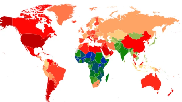 Карта ожирения среди мальчиков