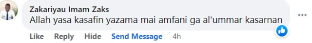 Facebook screenshot