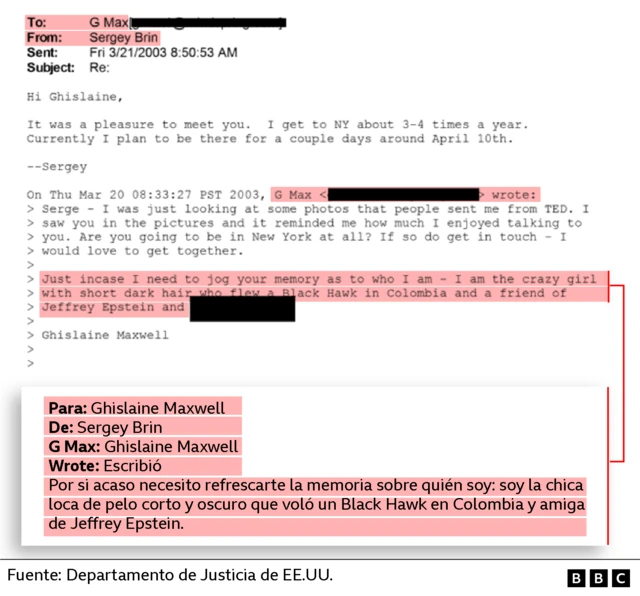 Correo de Naxwell a Sergey