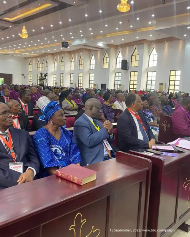 Di service hold for di Cathedral of Advent, Abuja, Nigeria Capital